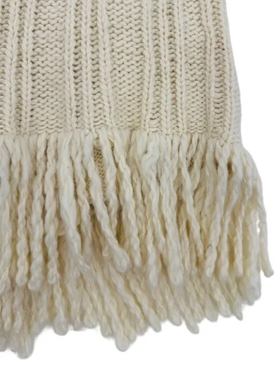 RARE Hollister Fringe Hem Cream Cardigan | Boho Indie Sleaze Coastal Cowgirl Y2K - Picture 11 of 16